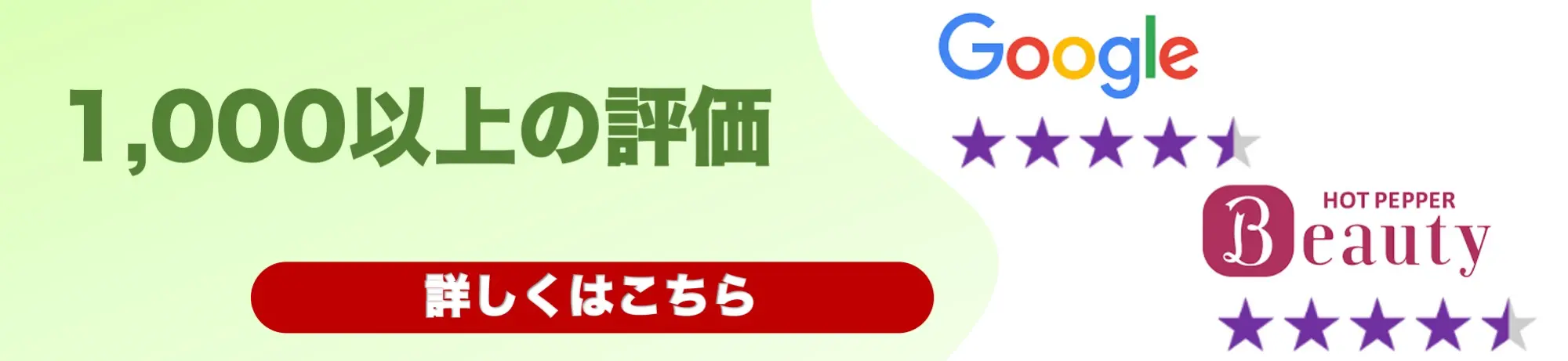 1000以上の信頼できるレビュー